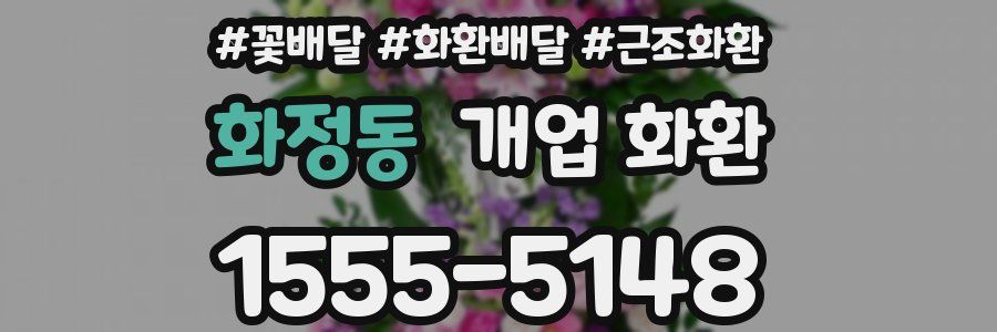 화정동 개업 화환