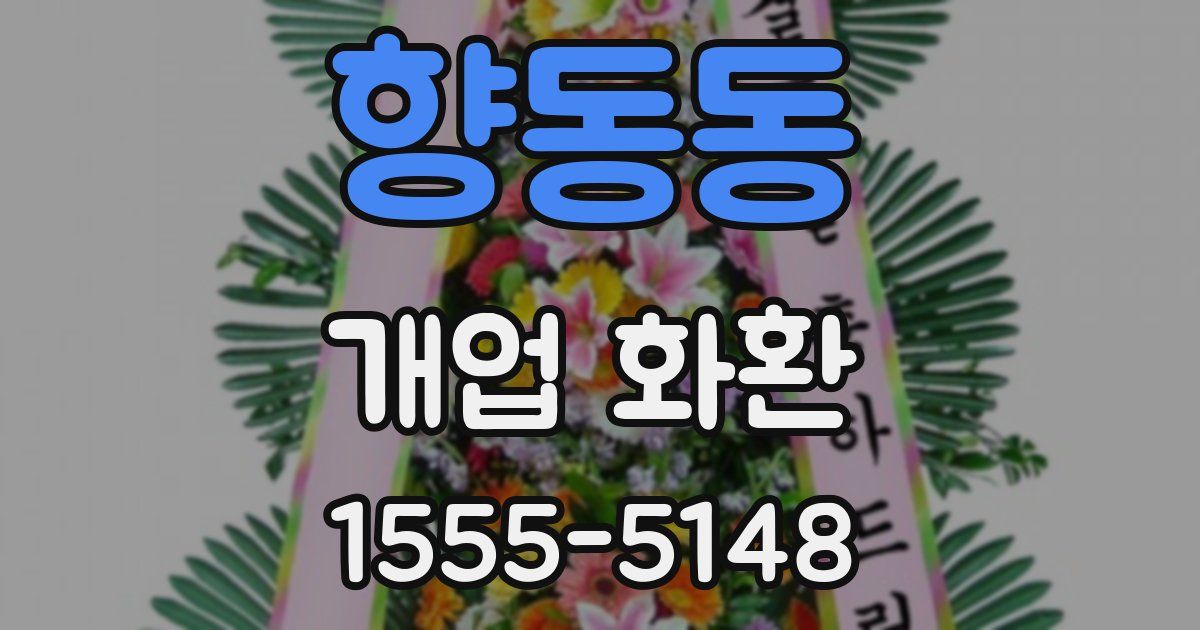 향동동 개업 화환