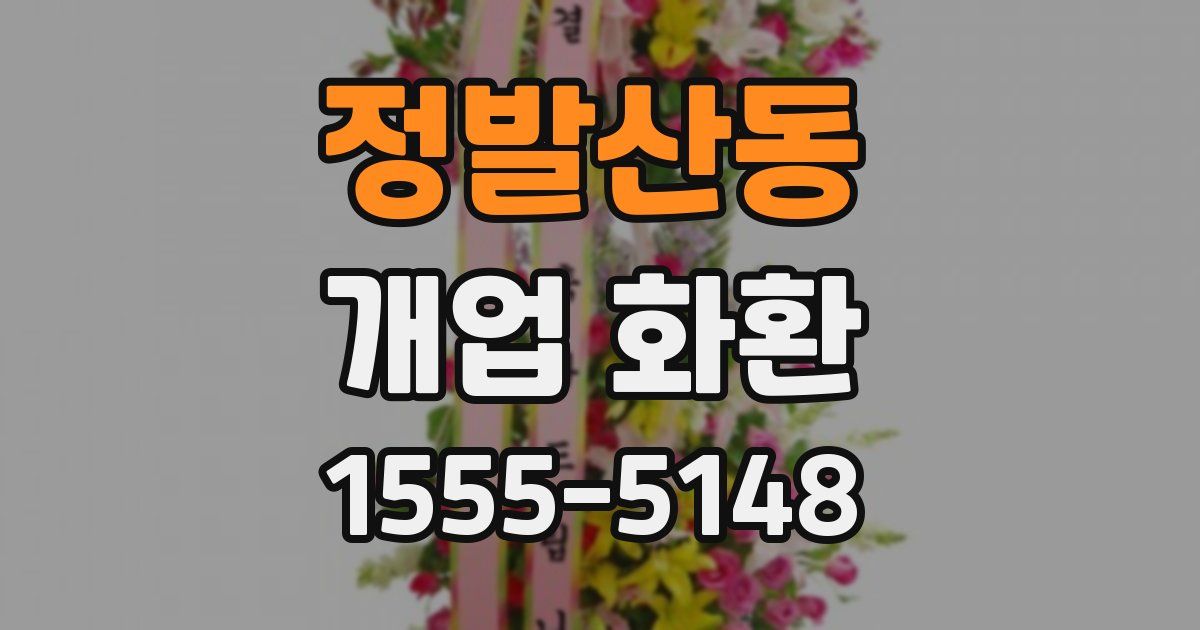 정발산동 개업 화환