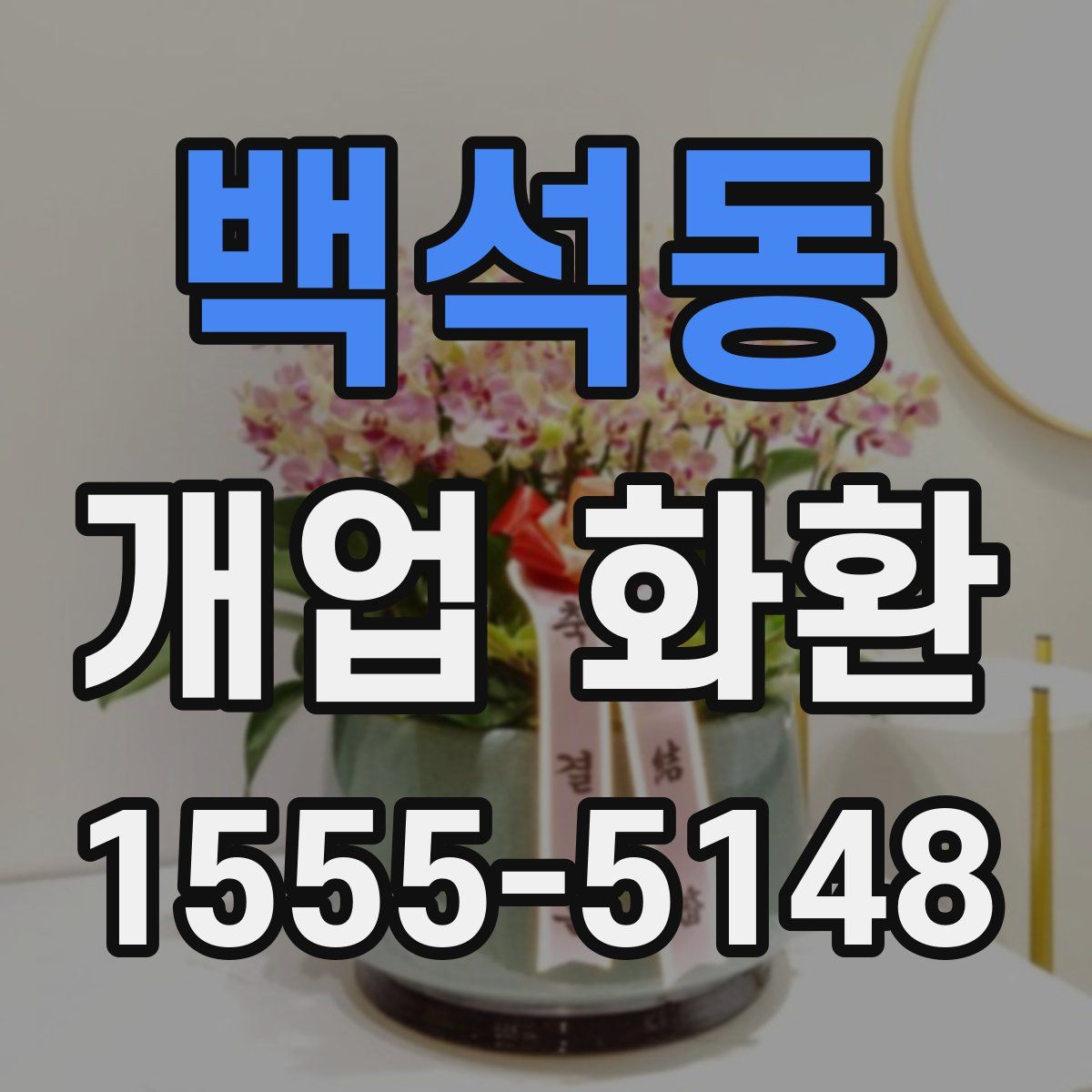 백석동 개업 화환