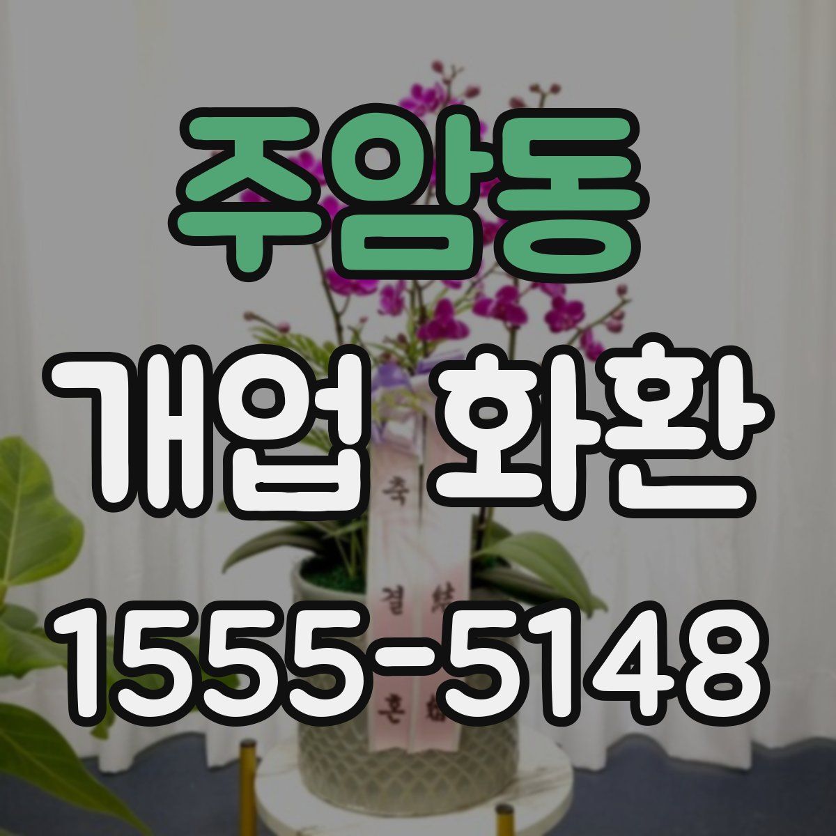 주암동 개업 화환