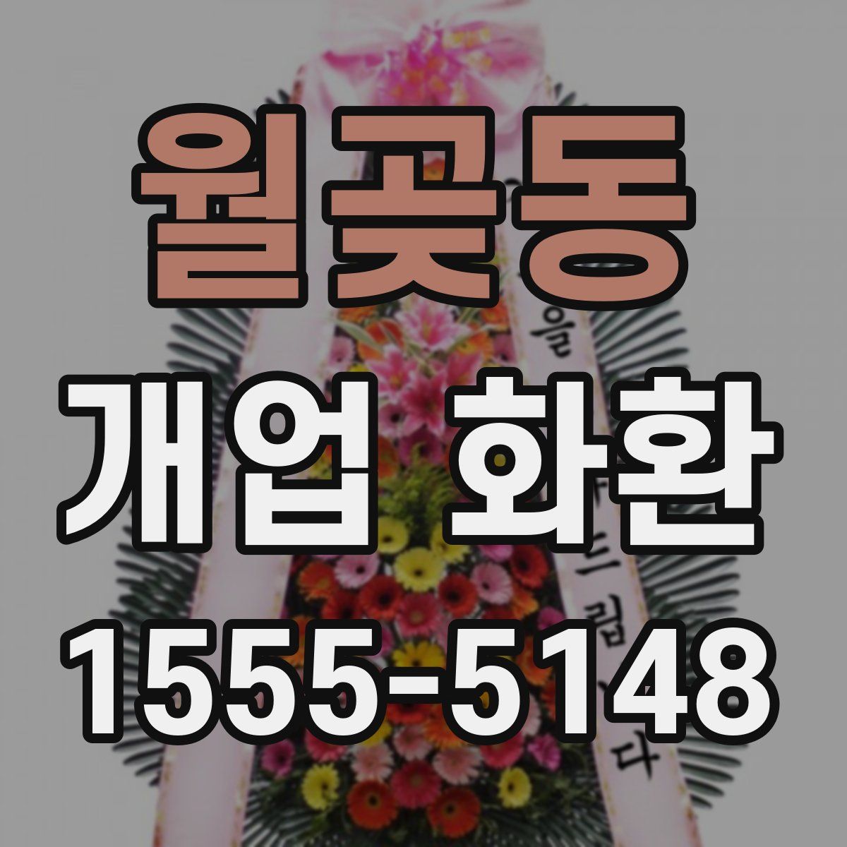 월곶동 개업 화환