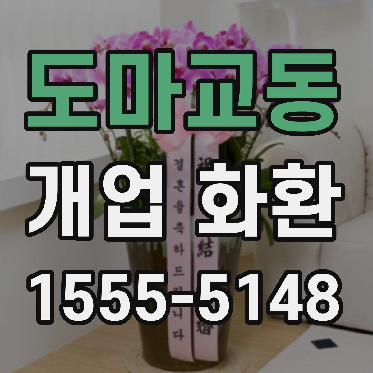 도마교동 개업 화환