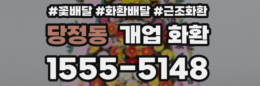 당정동 개업 화환