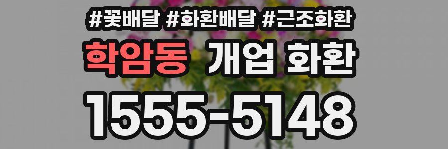 학암동 개업 화환