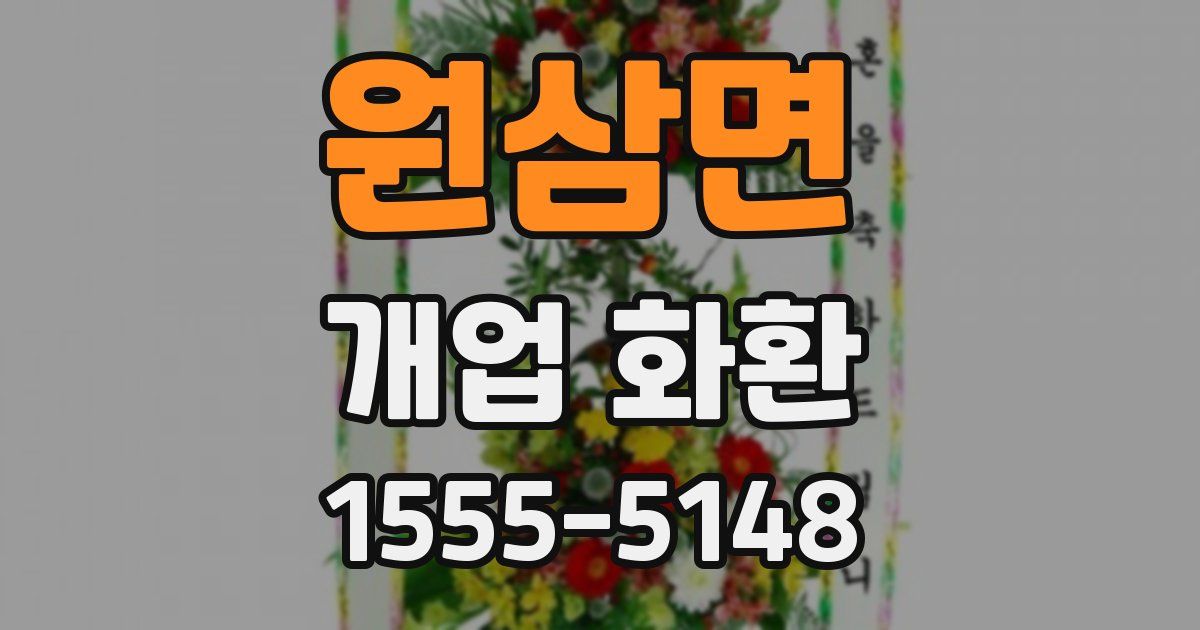 원삼면 개업 화환