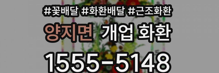양지면 개업 화환