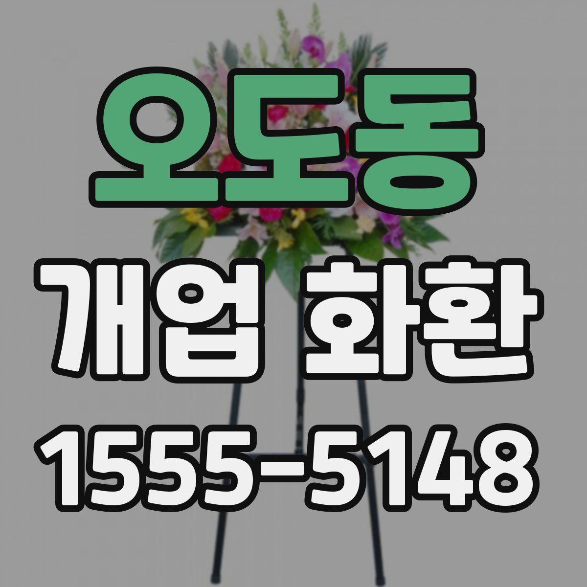 오도동 개업 화환