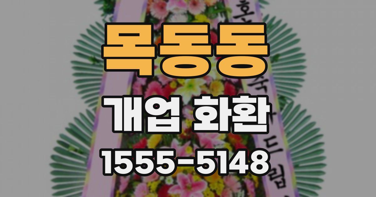 목동동 개업 화환