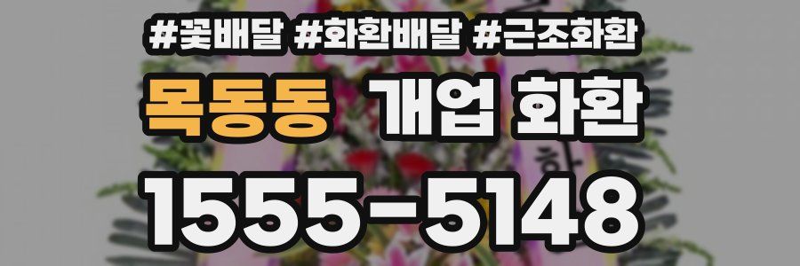 목동동 개업 화환
