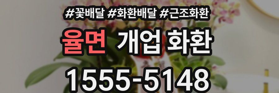 율면 개업 화환