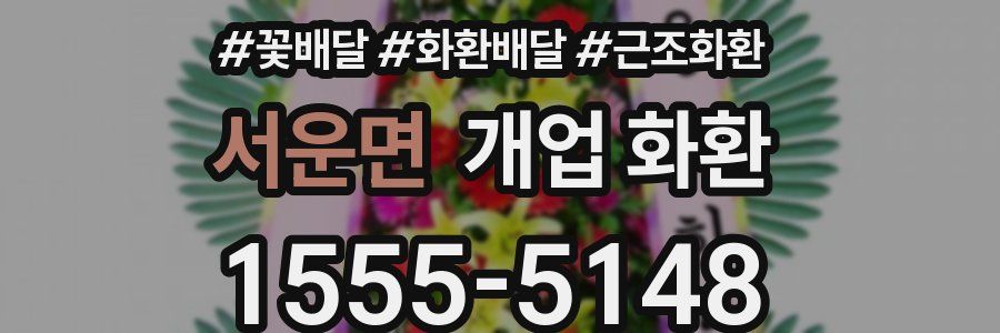 서운면 개업 화환