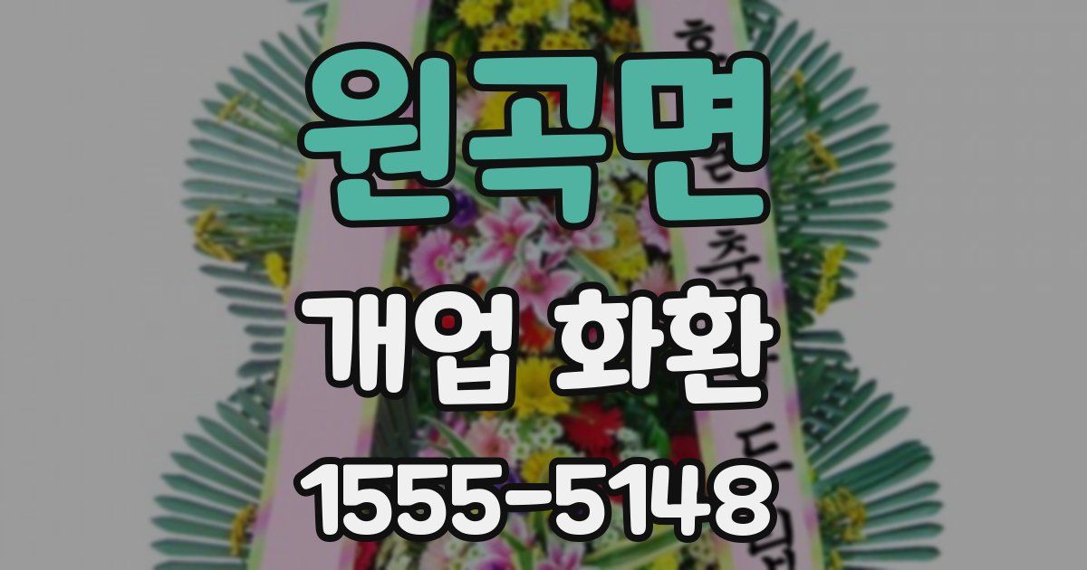 원곡면 개업 화환