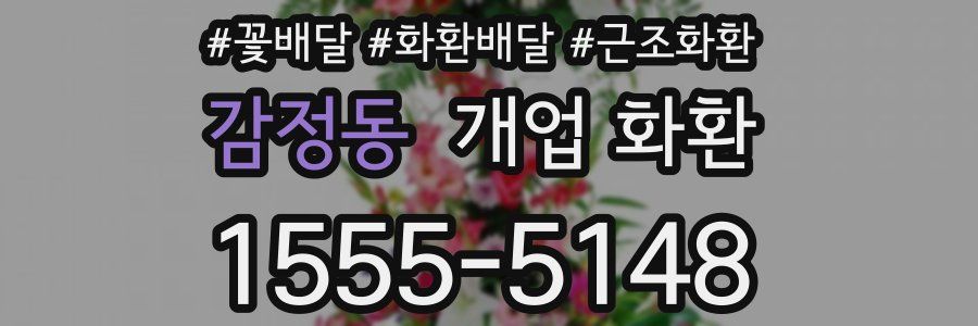 감정동 개업 화환