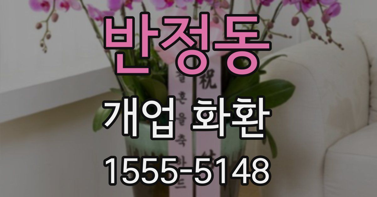 반정동 개업 화환
