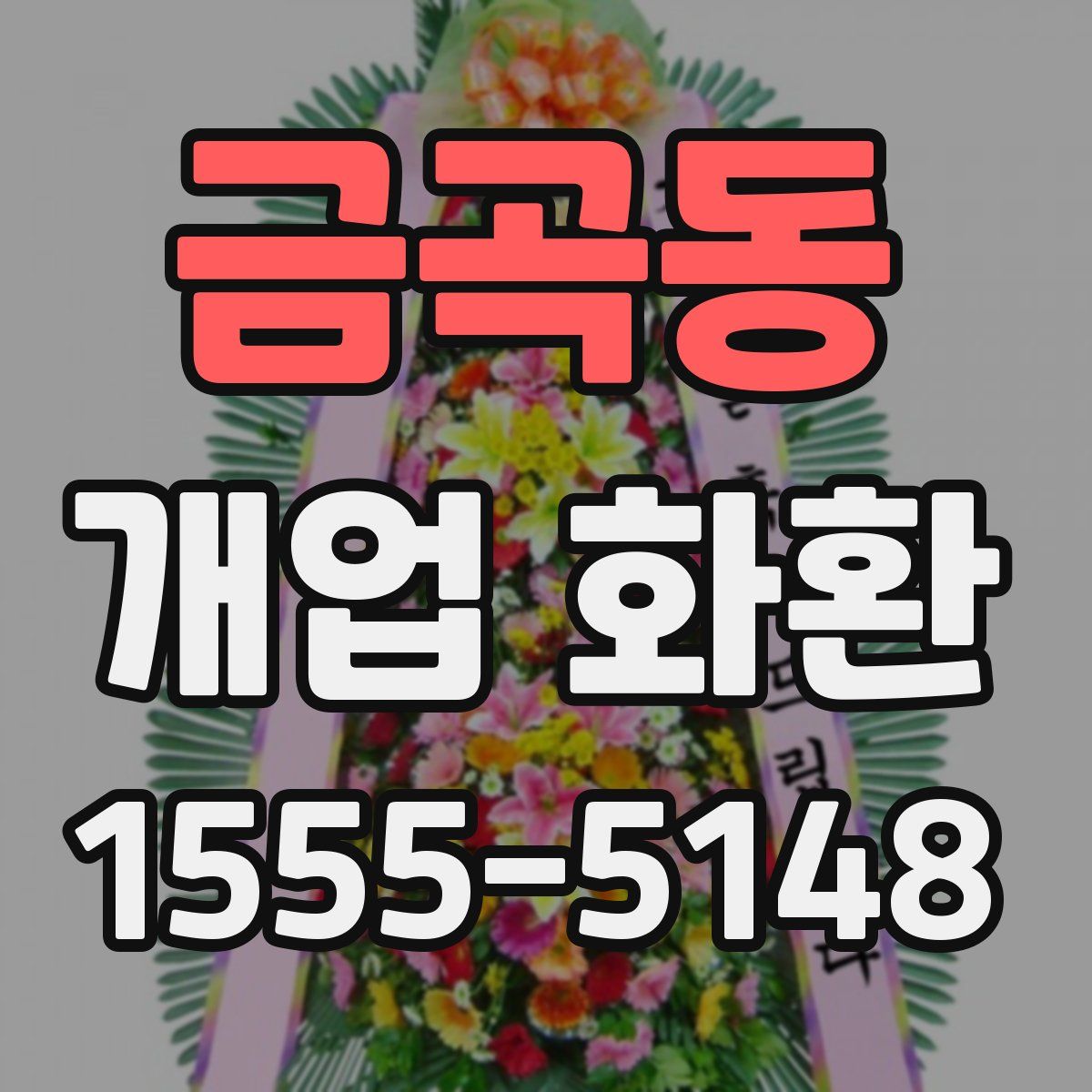 금곡동 개업 화환