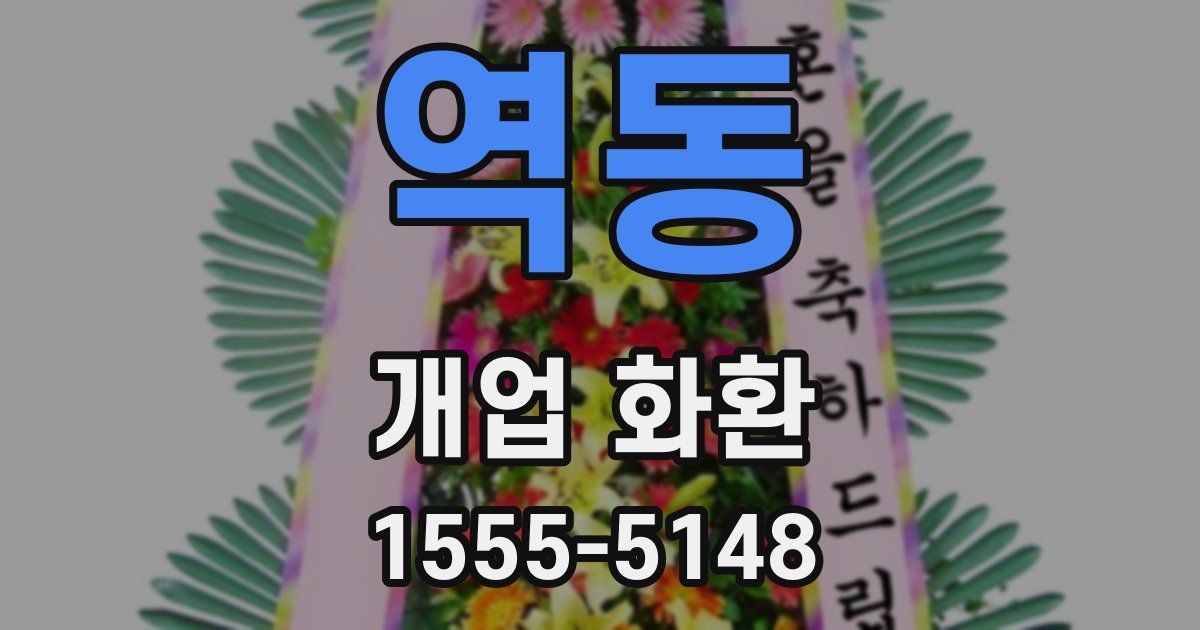 역동 개업 화환
