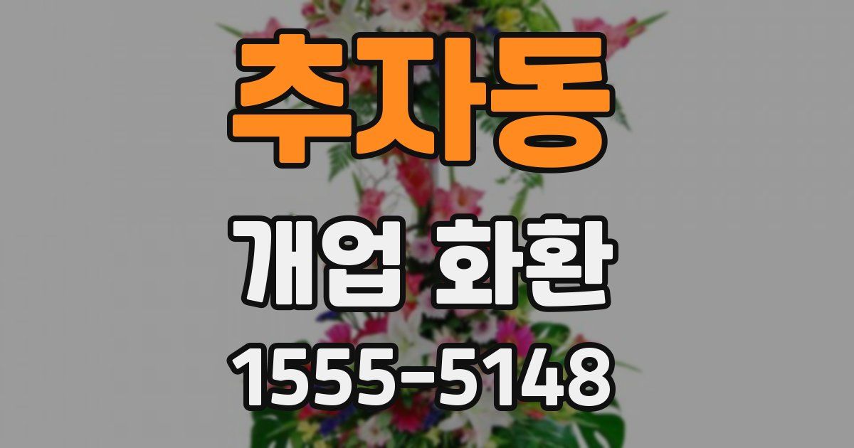 추자동 개업 화환