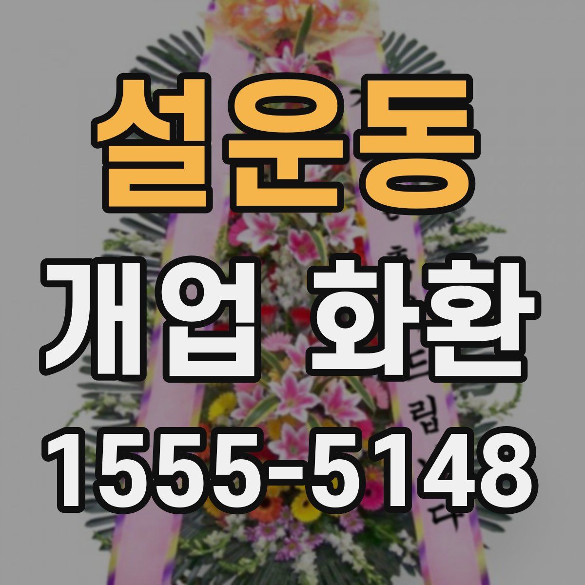설운동 개업 화환