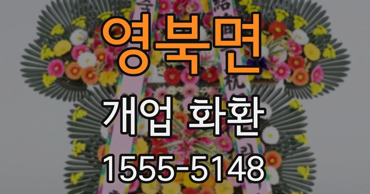 영북면 개업 화환