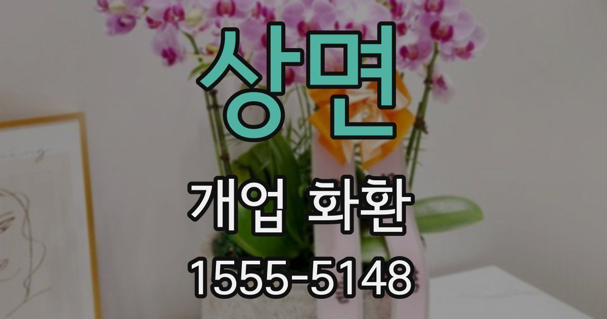 상면 개업 화환