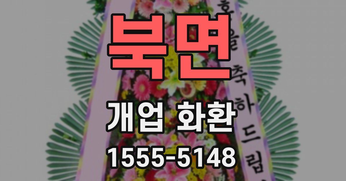북면 개업 화환