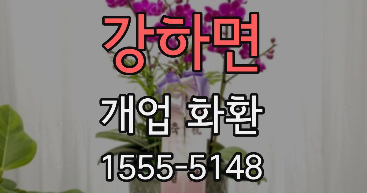 강하면 개업 화환