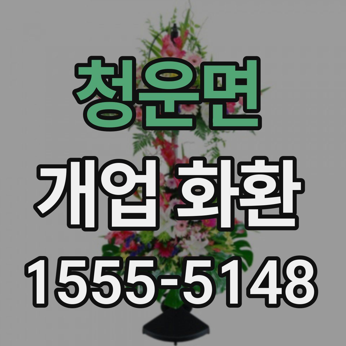 청운면 개업 화환