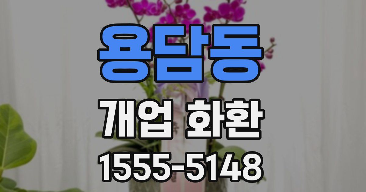 용담동 개업 화환