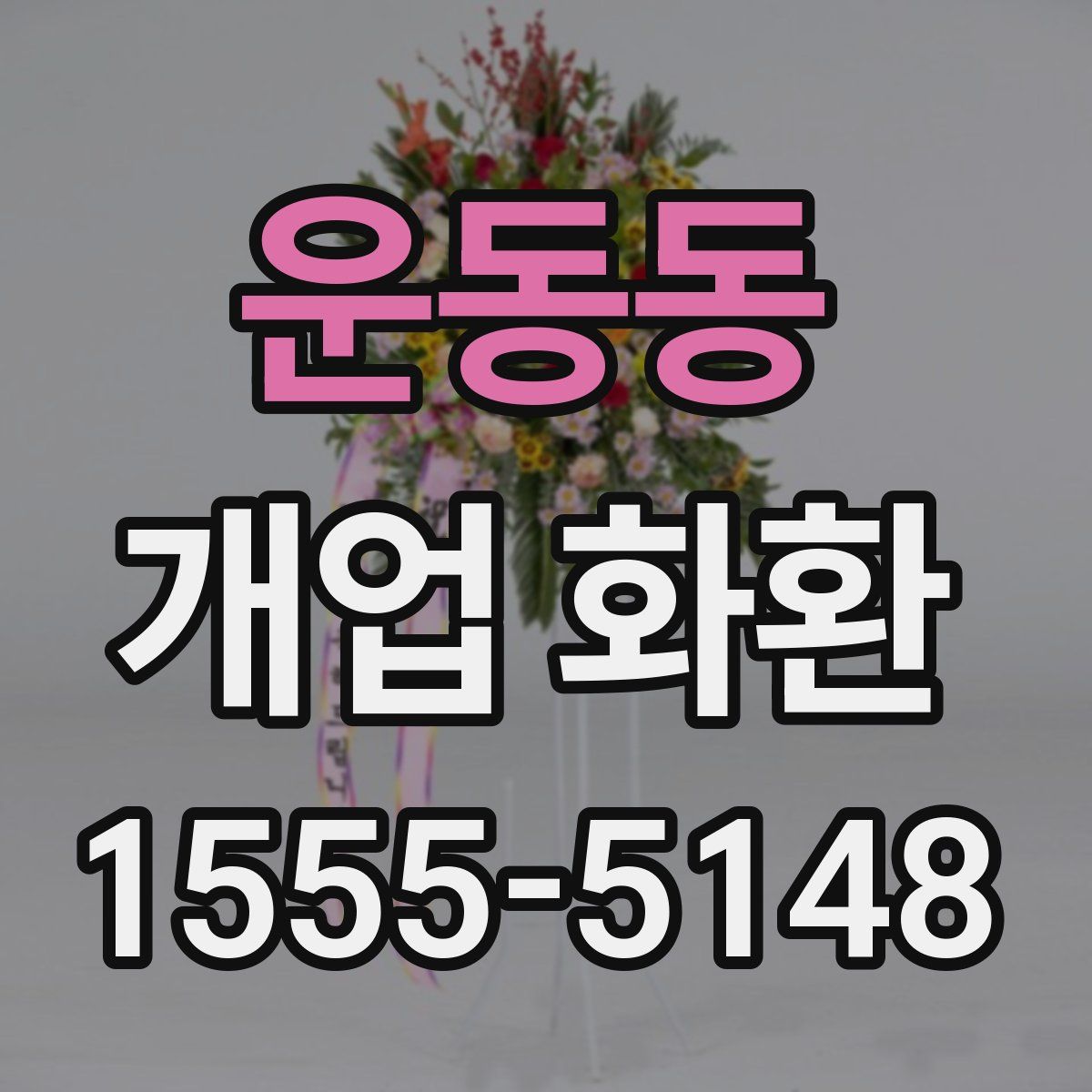 운동동 개업 화환