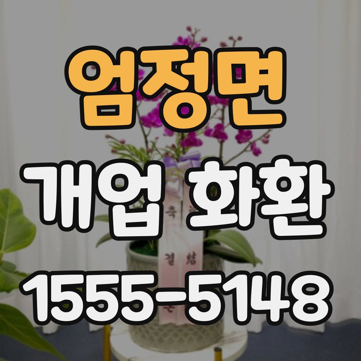 엄정면 개업 화환