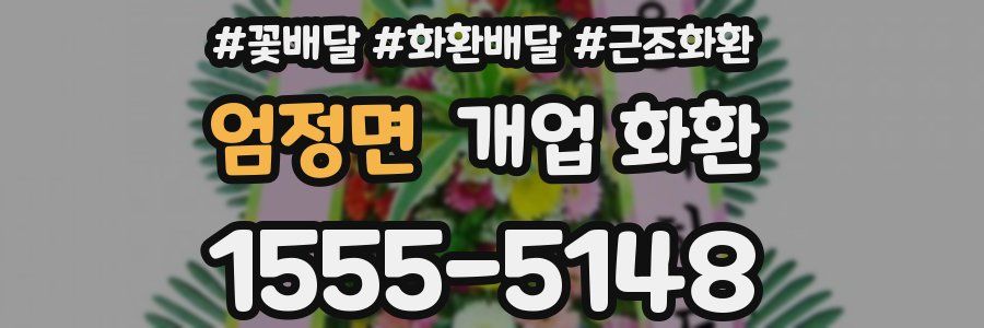 엄정면 개업 화환