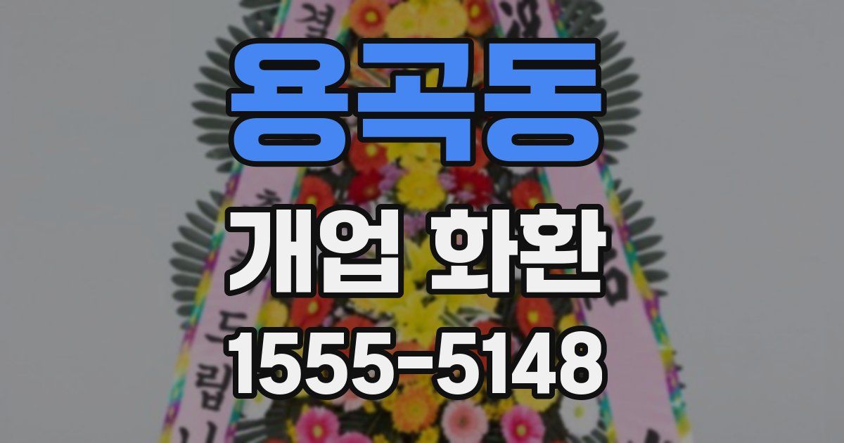용곡동 개업 화환
