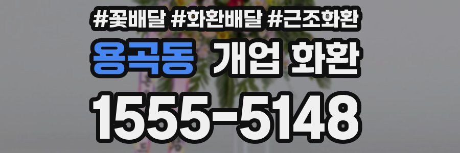 용곡동 개업 화환