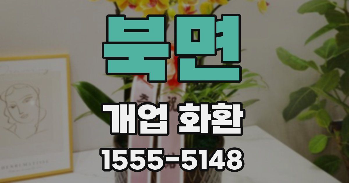 북면 개업 화환