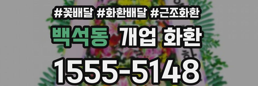 백석동 개업 화환