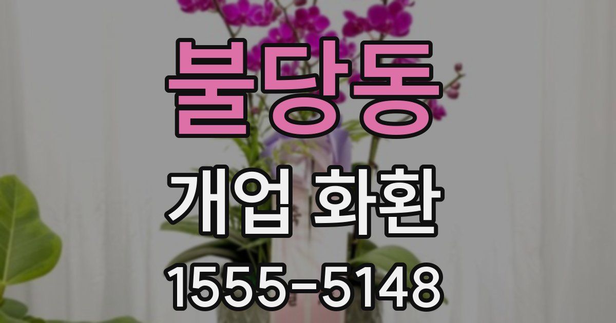 불당동 개업 화환