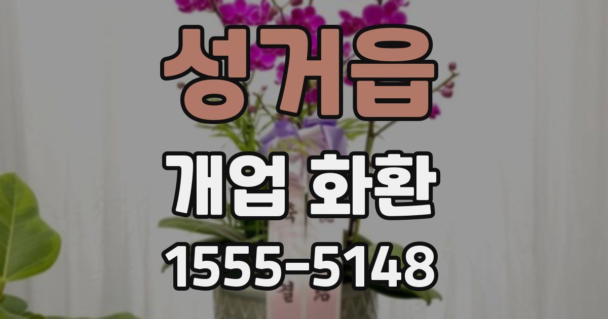 성거읍 개업 화환