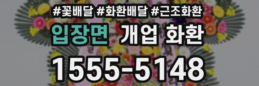 입장면 개업 화환