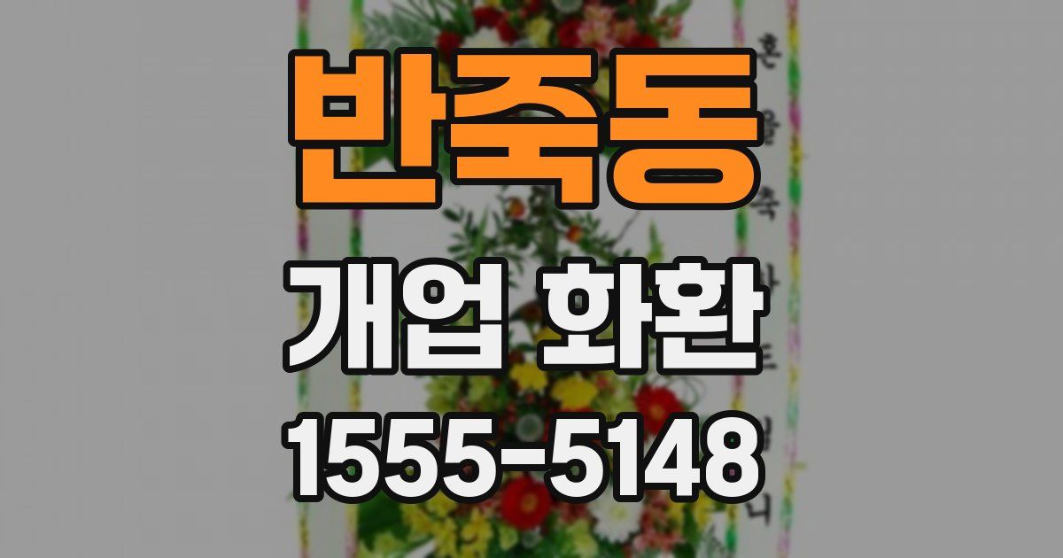 반죽동 개업 화환