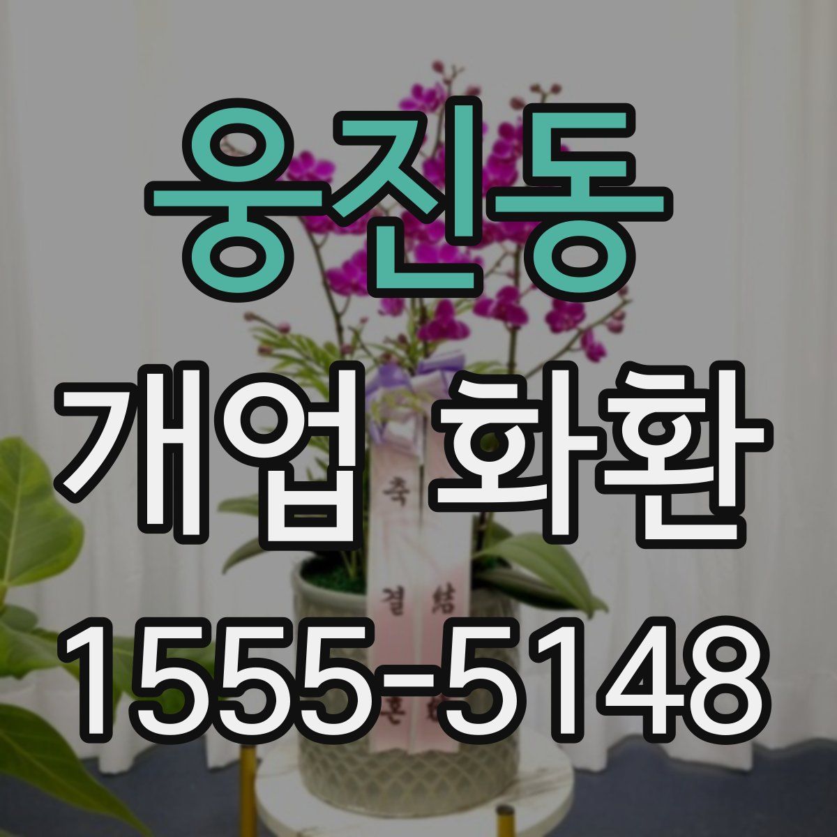 웅진동 개업 화환