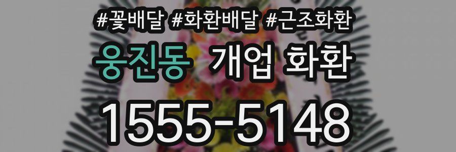 웅진동 개업 화환