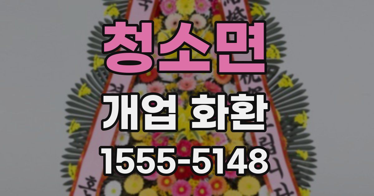 청소면 개업 화환