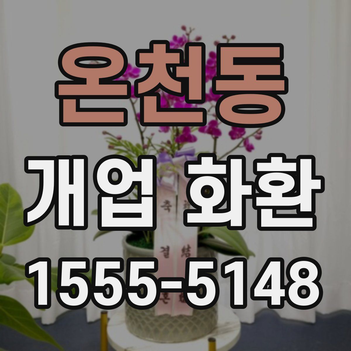 온천동 개업 화환