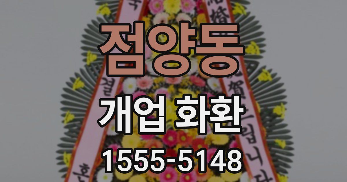 점양동 개업 화환