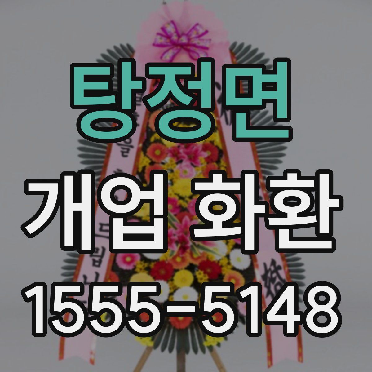 탕정면 개업 화환
