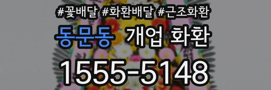 동문동 개업 화환