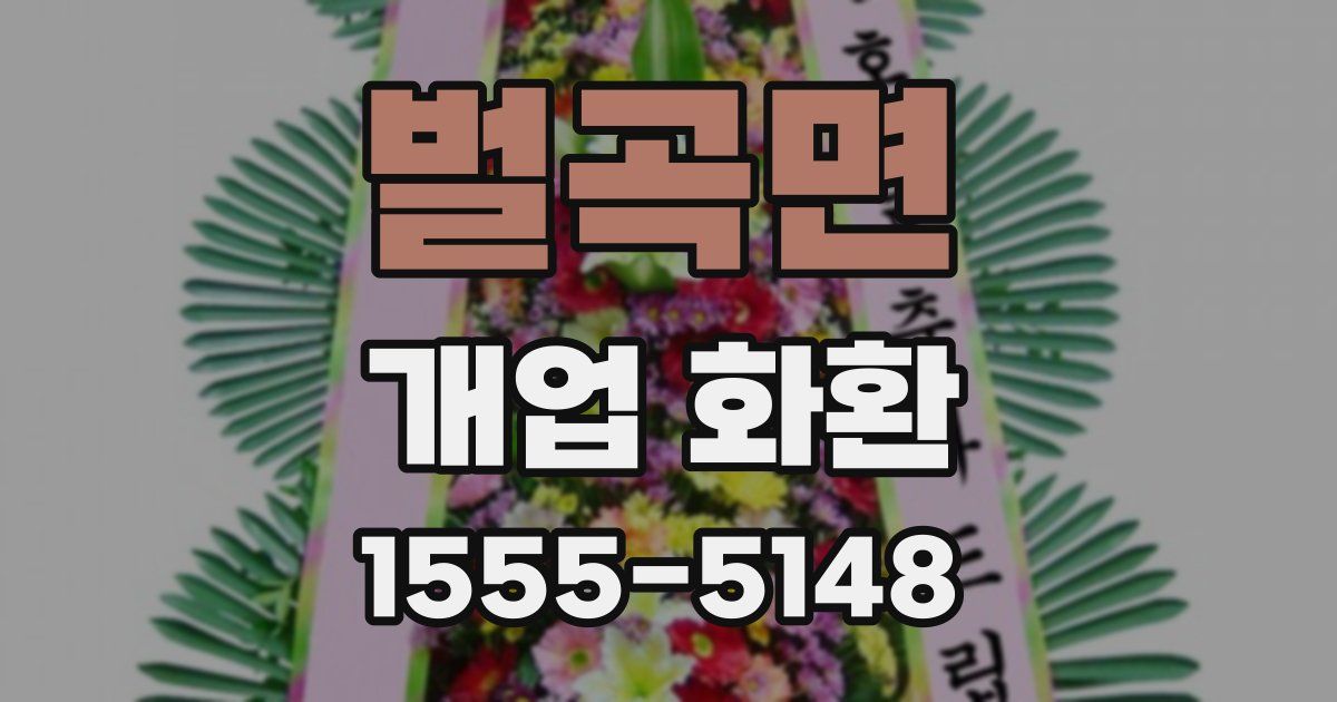 벌곡면 개업 화환