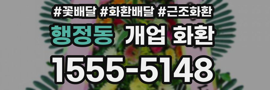 행정동 개업 화환