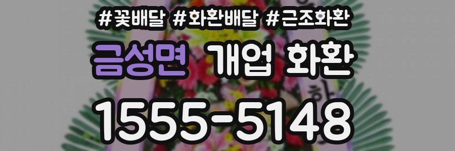 금성면 개업 화환